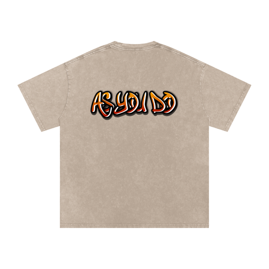 AYD - Oversized Graffiti Slogan Tee